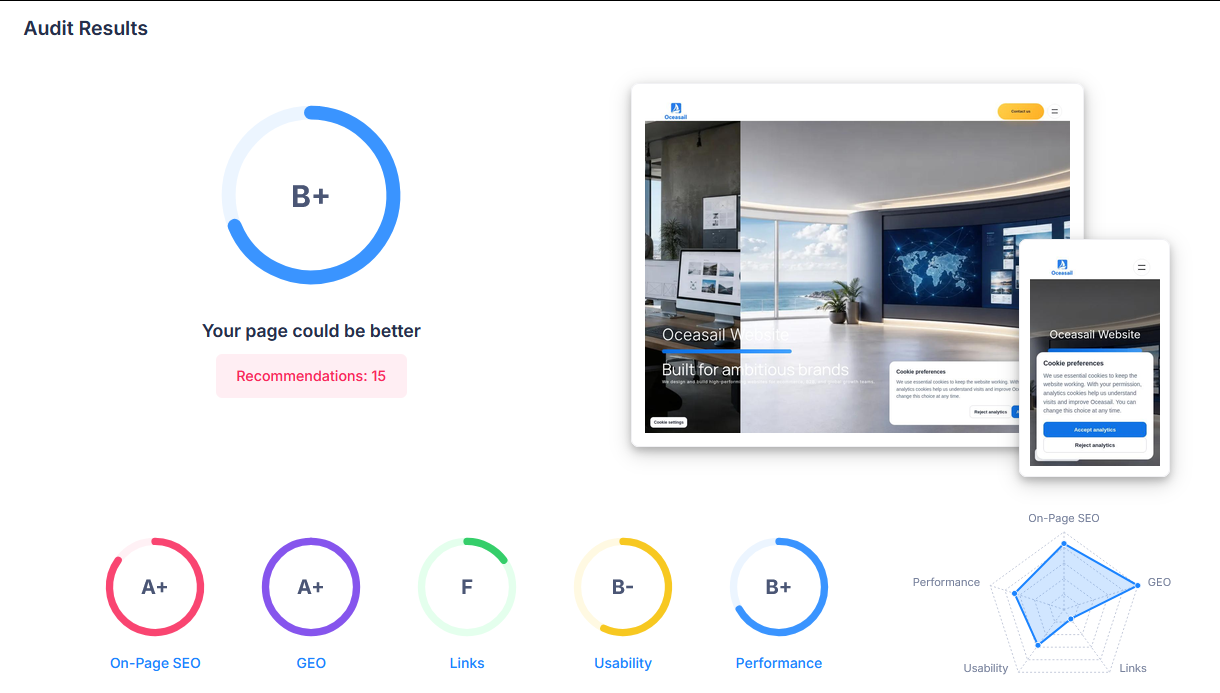 How to Run an SEO Audit With Codex and SEOptimer